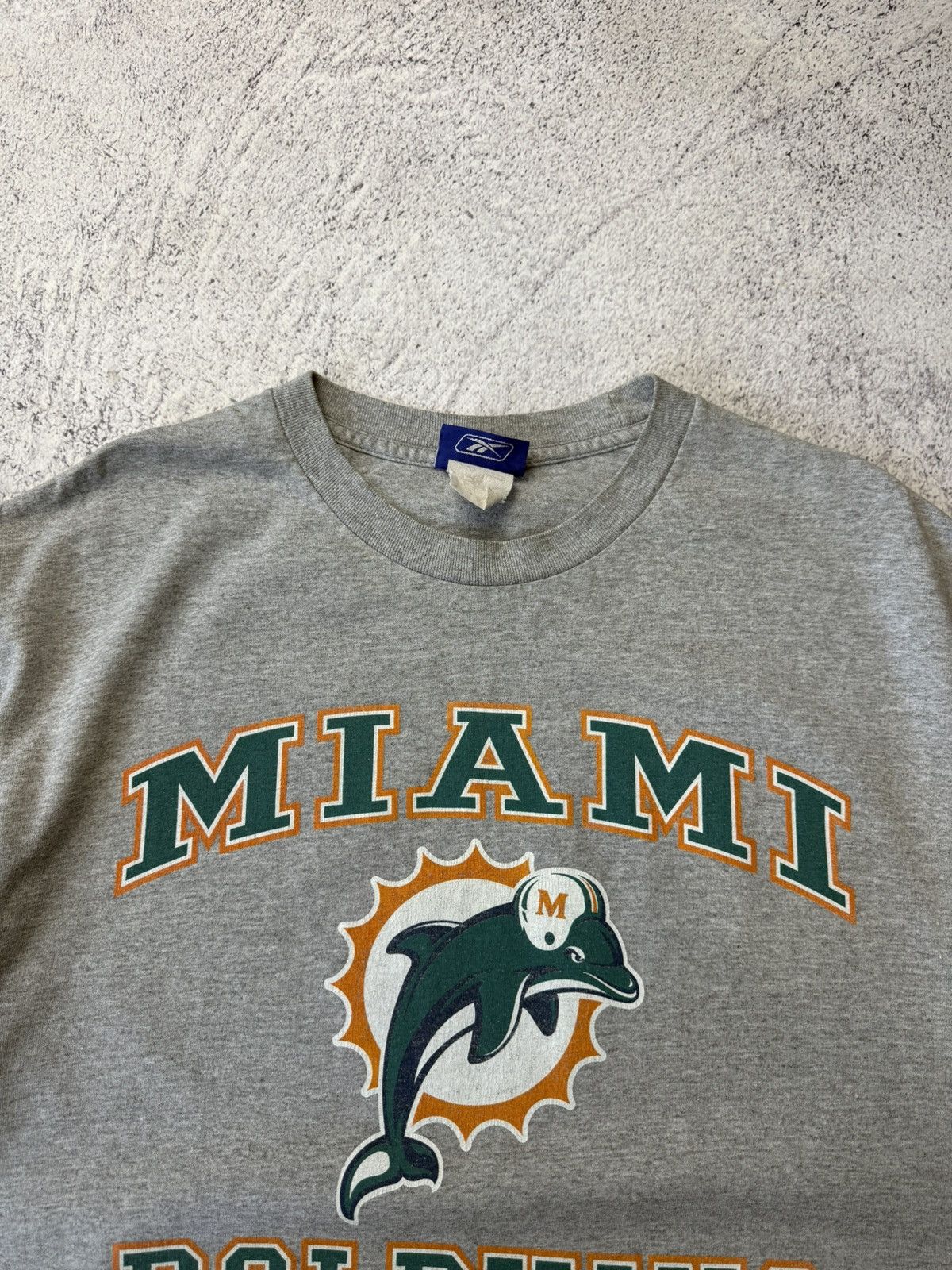 NFL Vintage 90s Starter Miami Dolphins Large Made In USA TShirt Size US L / EU 52-54 / 3 - 6 Thumbnail