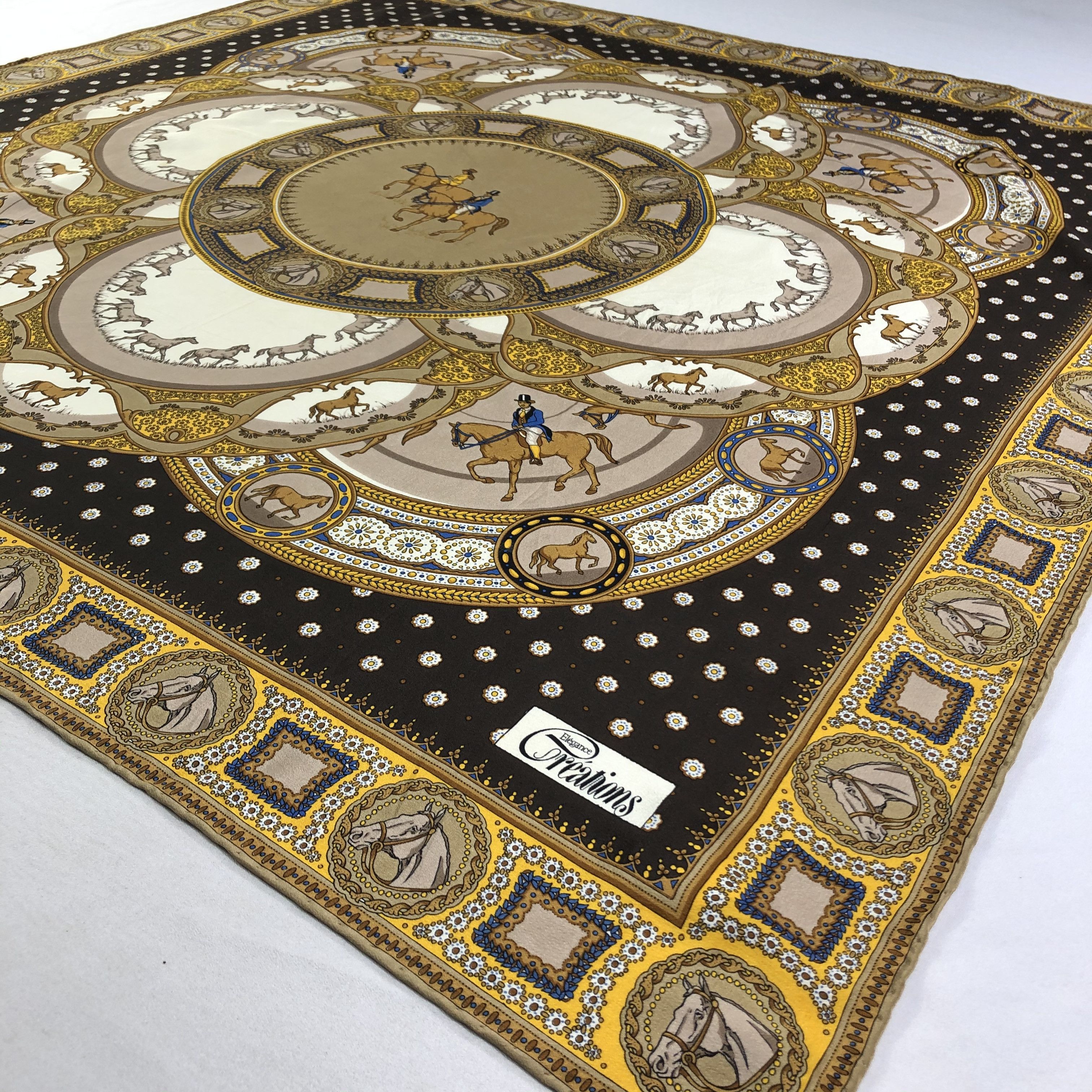 Vintage Vintage Elegance Creations Silk Scarf Size ONE SIZE - 3 Thumbnail