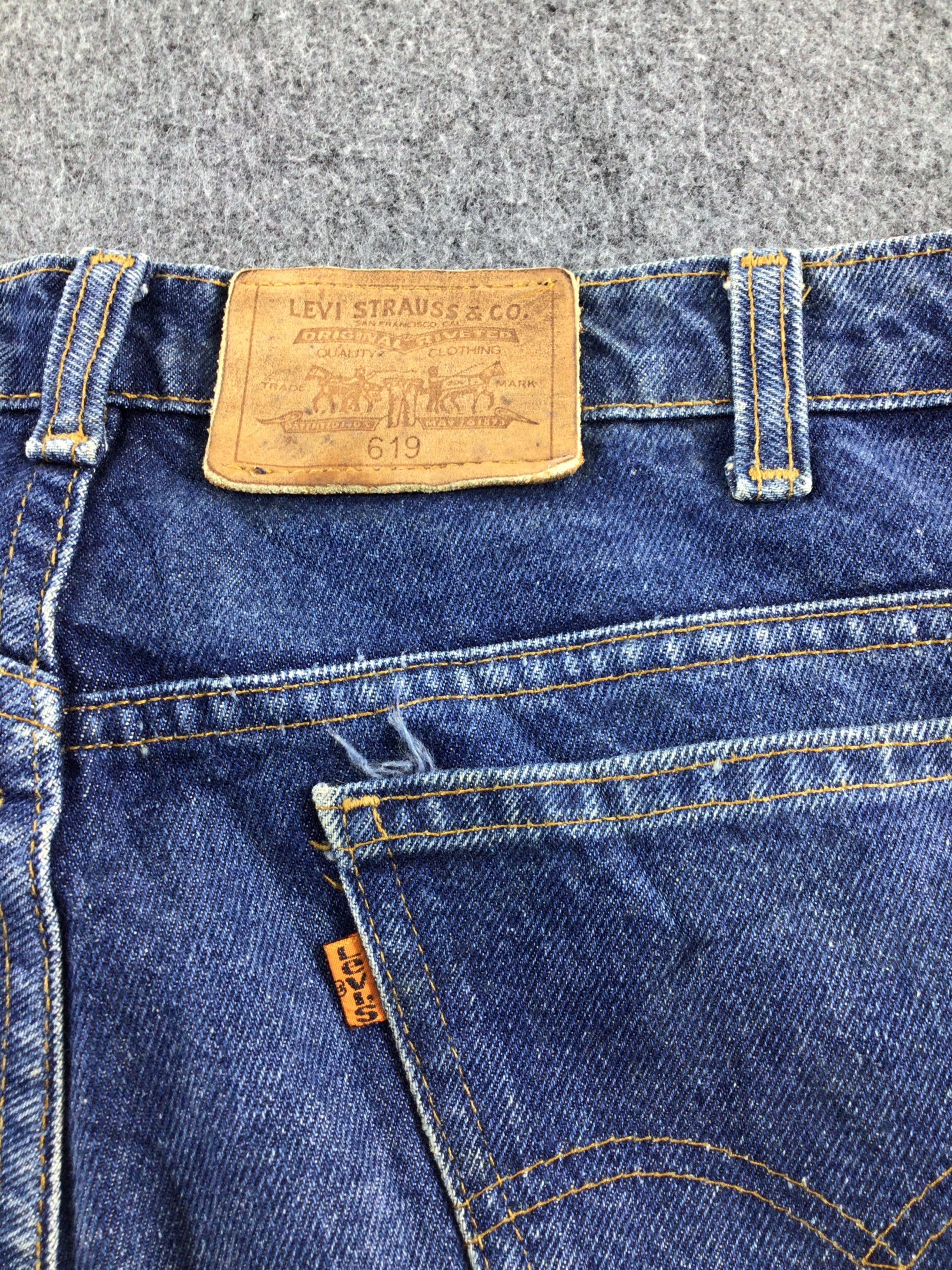 Levi's Vintage 80s Levis 619 Orange Tab Jeans-J316 Size US 37 - 5 Thumbnail