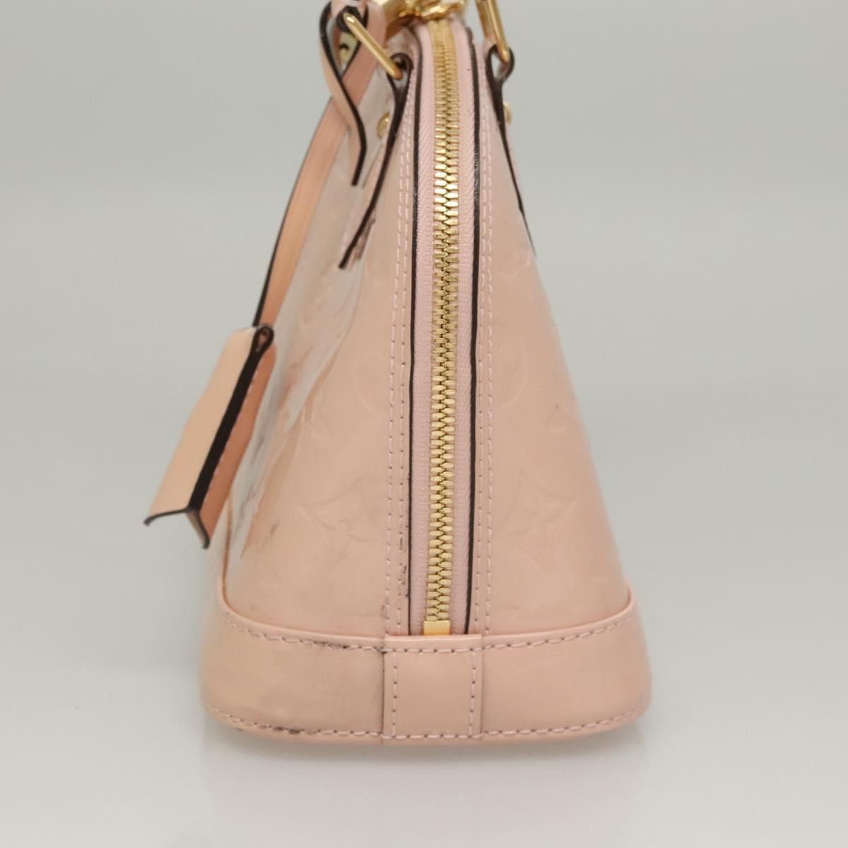 Louis Vuitton LOUIS VUITTON Vernis Alma BB Hand Bag Pink Rose Valerine Size ONE SIZE - 4 Thumbnail