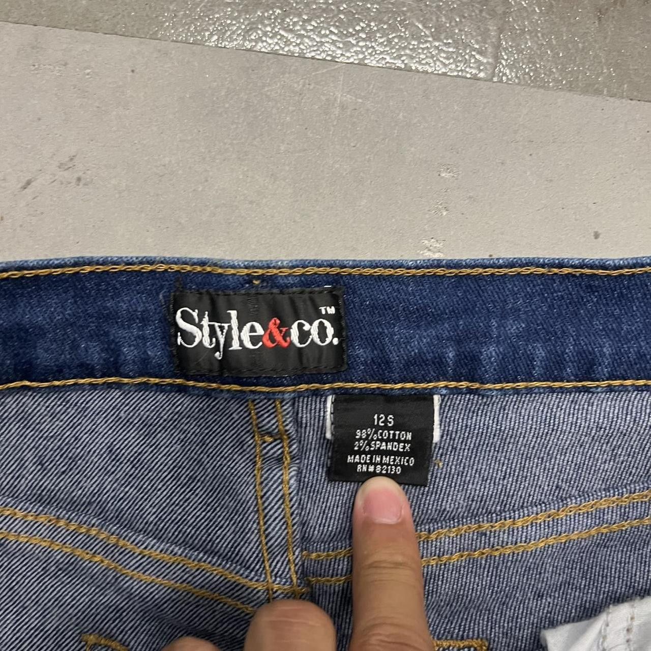 Japanese Brand × Vintage Vintage Y2K/2000s Blue dark wash Straight leg Denim jeans ! Size US 32 / EU 48 - 8 Thumbnail