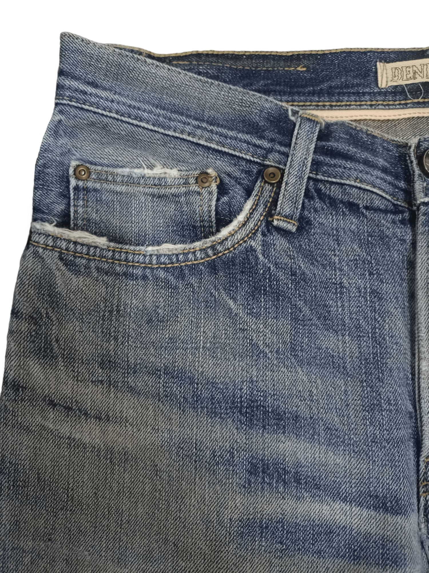 Japanese Brand Vintage Japanese Denim Crafts Distressed Baggy Jeans Size US 32 / EU 48 - 4 Thumbnail