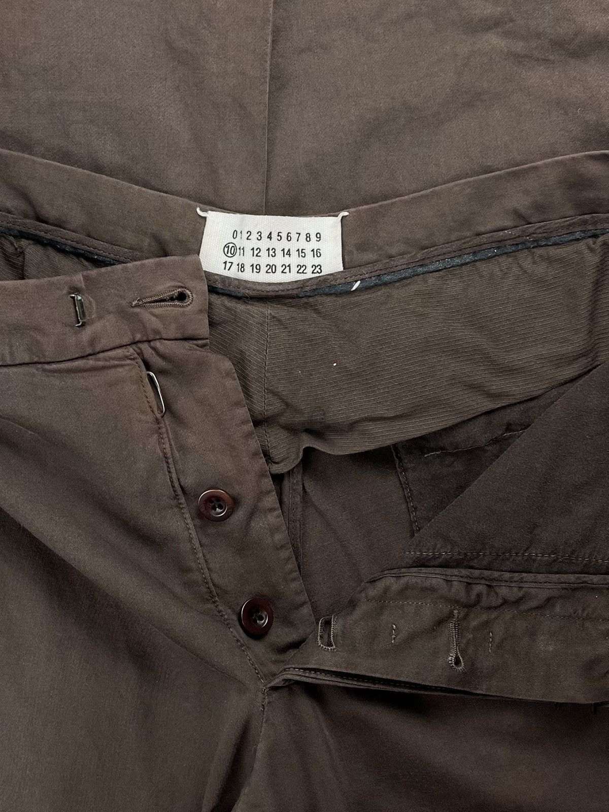 Maison Margiela SS06 Maison Martin Margiela Brown Straight Pants Trousers Size US 30 / EU 46 - 6 Thumbnail