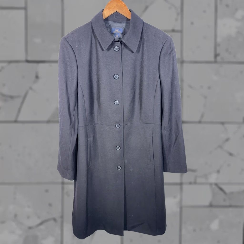 Brooks Brothers VINTAGE? Brooks Brothers 346 Wool Trench Coat Womens 16 Black Trench Coat Women 16 Wool Brooks Brothers Mens Womens Size XXL / US 16-18 / IT 52-54 - 1 Thumbnail