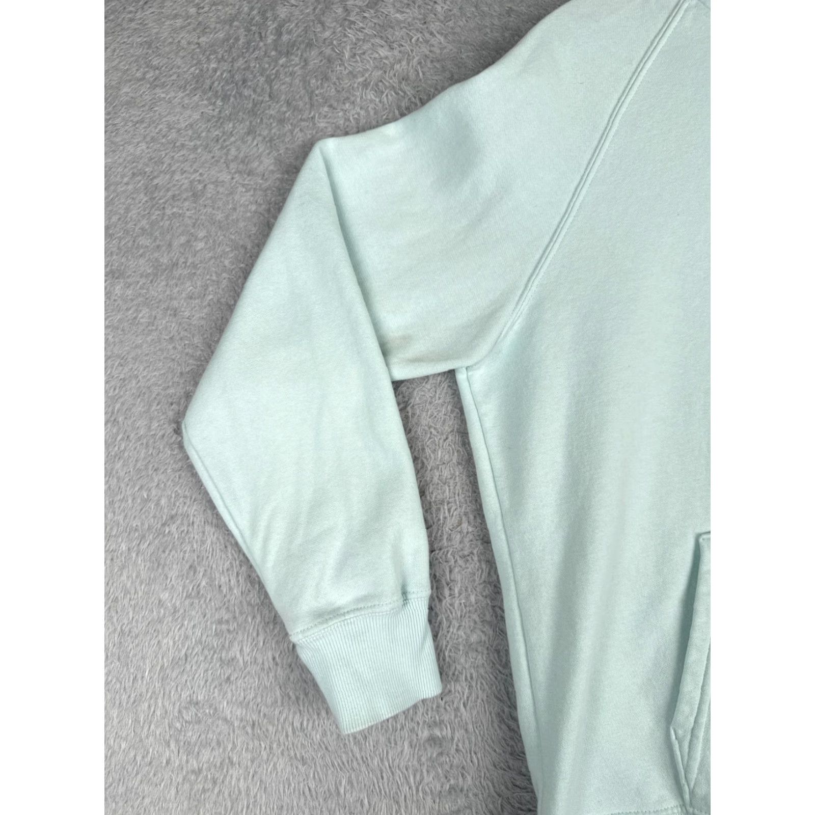 The North Face The North Face Hoodie Womens Large Teal Pullover Cotton Blend Pocket Size L / US 10 / IT 46 - 3 Thumbnail