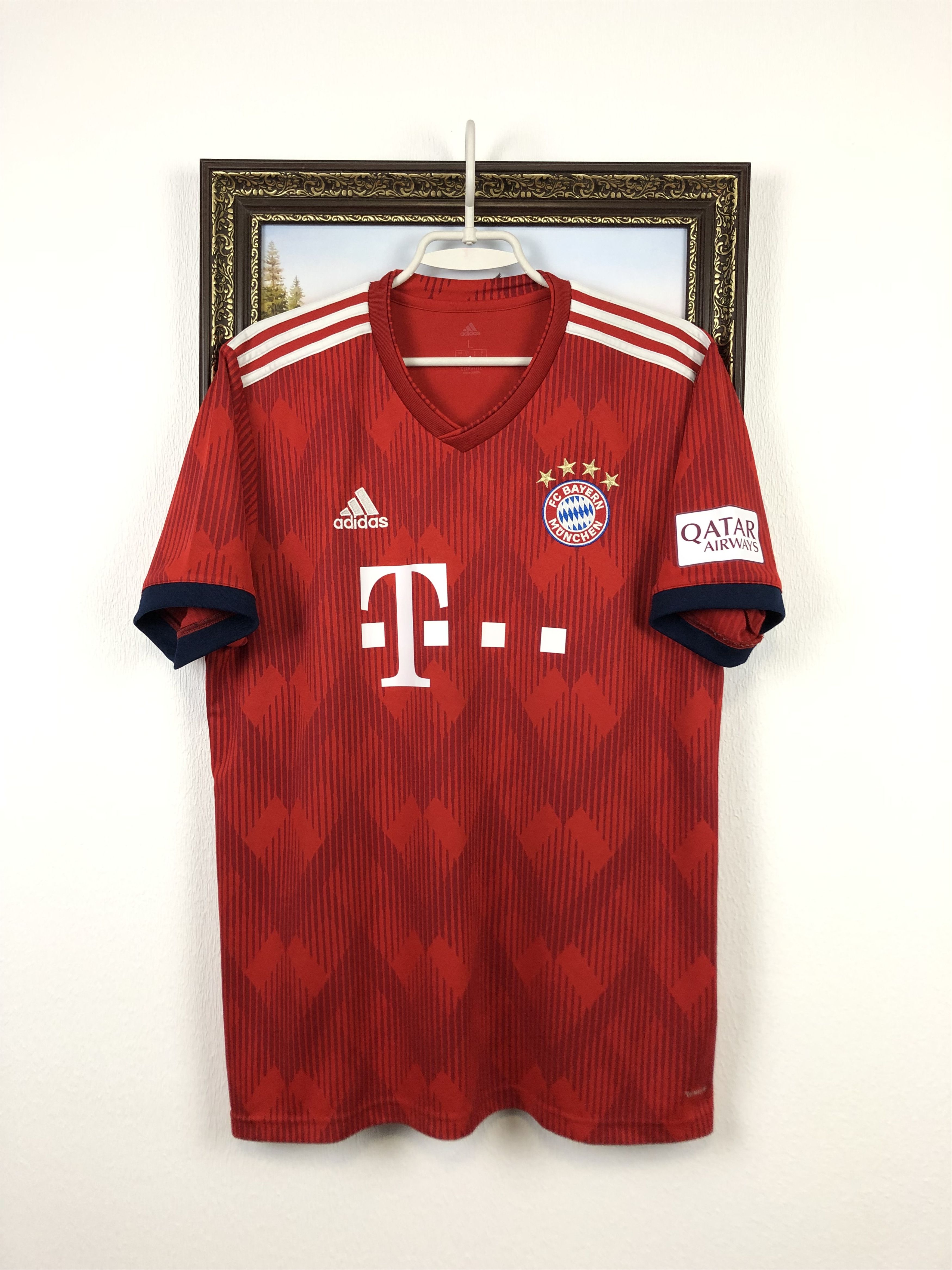 Adidas Bayern Munich football shirt 2018 Soccer #10 Robben Jersey Size US L / EU 52-54 / 3 - 3 Thumbnail