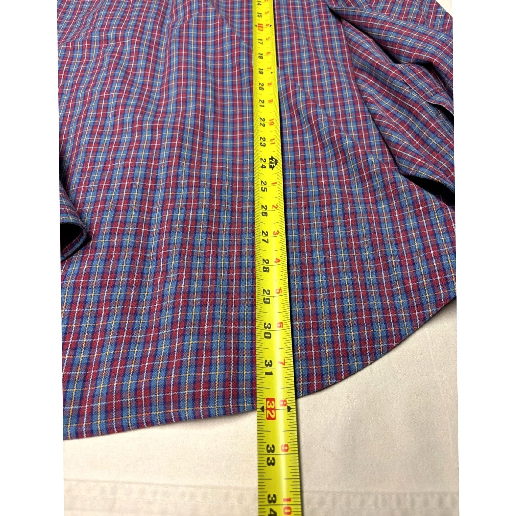 Ralph Lauren Ralph Lauren Mens XL Plaid Button-Down Shirt Blue Red Yellow Cotton Long Sleeve Size US XL / EU 56 / 4 - 7 Thumbnail