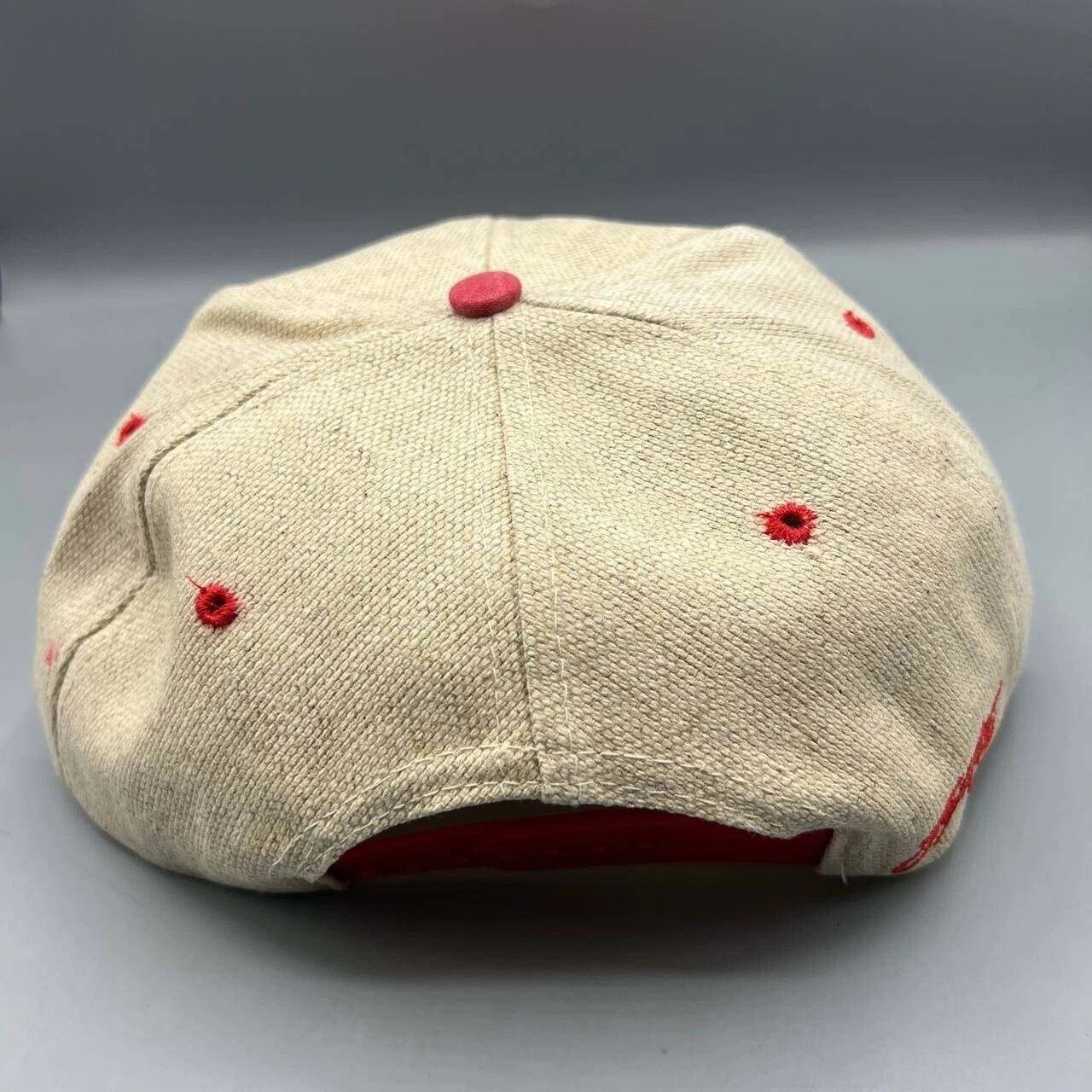 Signatures × Vintage Georgia Bulldogs Hat Men Beige Red Signatures Snap Back Cap Size ONE SIZE - 5 Thumbnail