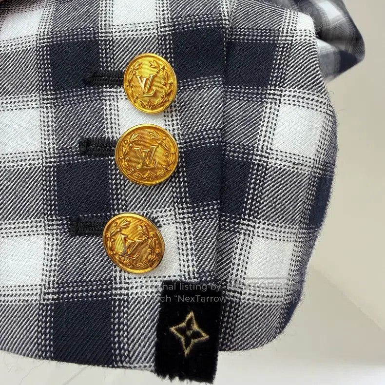 Louis Vuitton Louis Vuitton Plaid single-breasted blazer Size XS / US 0-2 / IT 36-38 - 3 Thumbnail