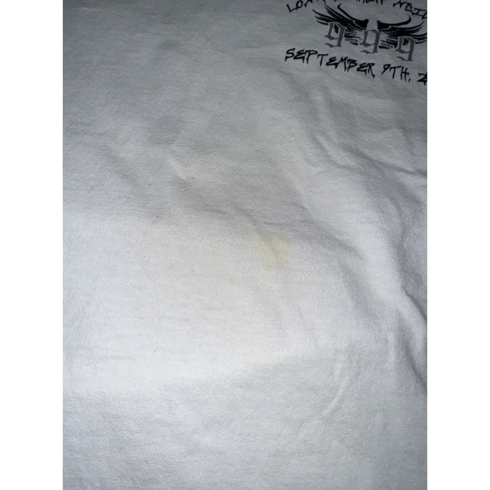 Vintage VINTAGE Y2K Motorcycle Long Sleeve Flames Skulls 2XL White Men Long Beach Graphic T-Shirt Size US XXL / EU 58 / 5 - 4 Thumbnail