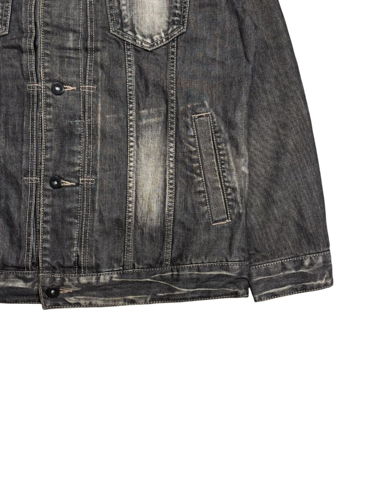 If Six Was Nine 1990s Studio Eksempel Apocalypse Style Mud Wash Denim Jacket Size US M / EU 48-50 / 2 - 5 Thumbnail