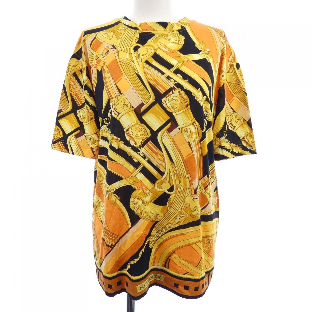 Hermes Hermes Hermes RYTHMES Cotton TShirt Textile T-Shirts DUTY FREE for USA Size ONE SIZE - 1 Thumbnail