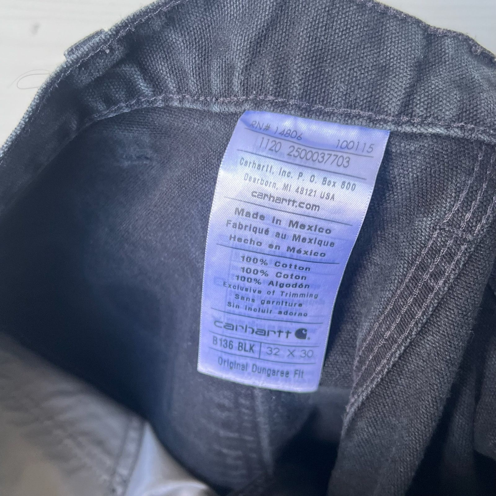 Carhartt × Vintage Carhartt black double knee work wear carpenter pants Size US 32 / EU 48 - 6 Thumbnail
