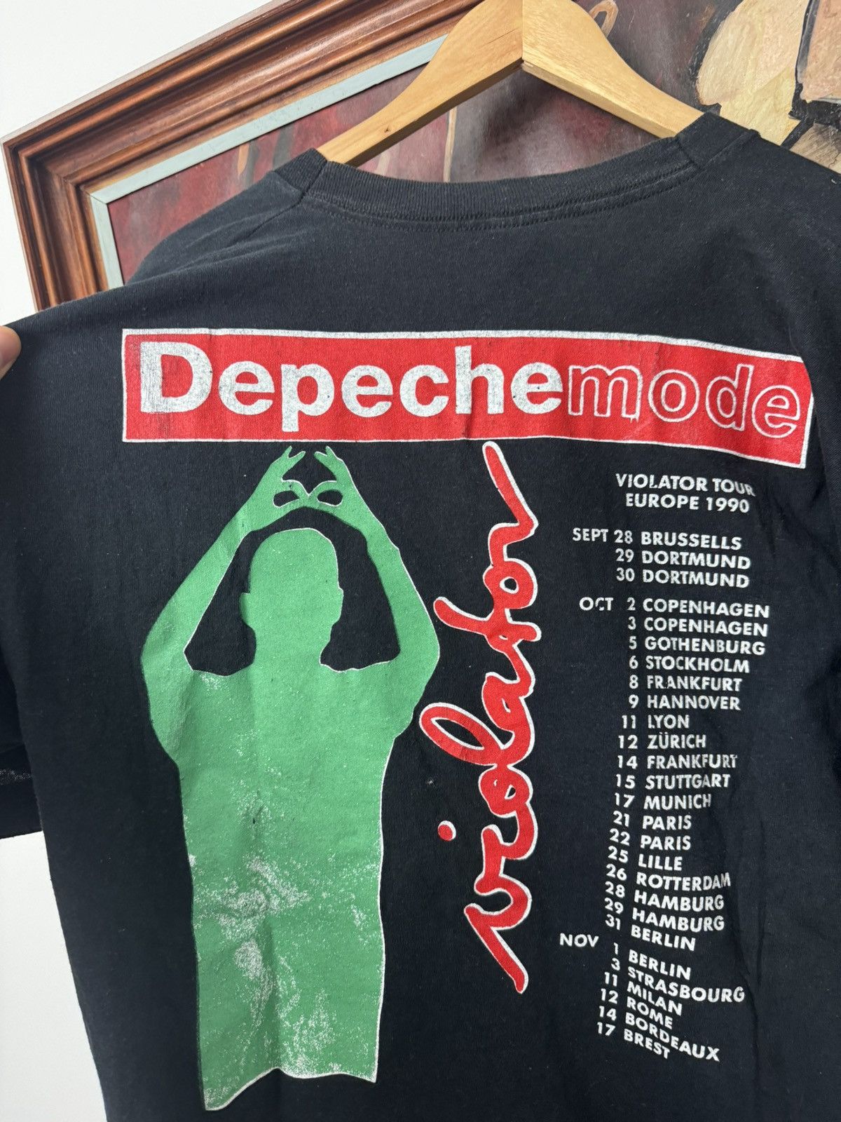 Band Tees Vintage 90s Depeche Mode Tour Violator Pop Music Band Tee Size US XL / EU 56 / 4 - 5 Thumbnail