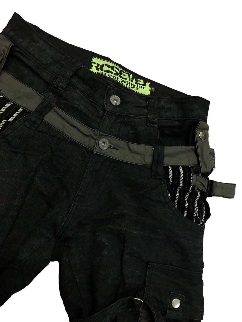 If Six Was Nine × Japanese Brand × Le Grande Bleu (L.G.B.) BLUE INC BONDAGE PANT MULTI POCKET CARGO STYLE DOUBLE WAIST Size US 30 / EU 46 - 21 Thumbnail