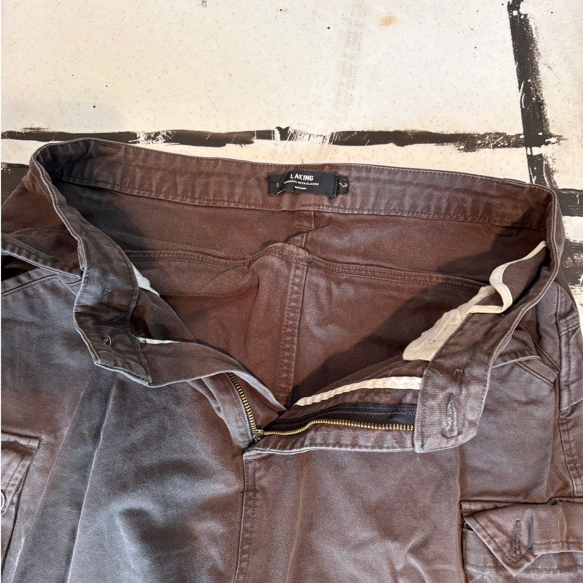 Other LA KING Youth Large Brown Cargo Pants – Utility Pants(32x24) Size US 32 / EU 48 - 14 Thumbnail