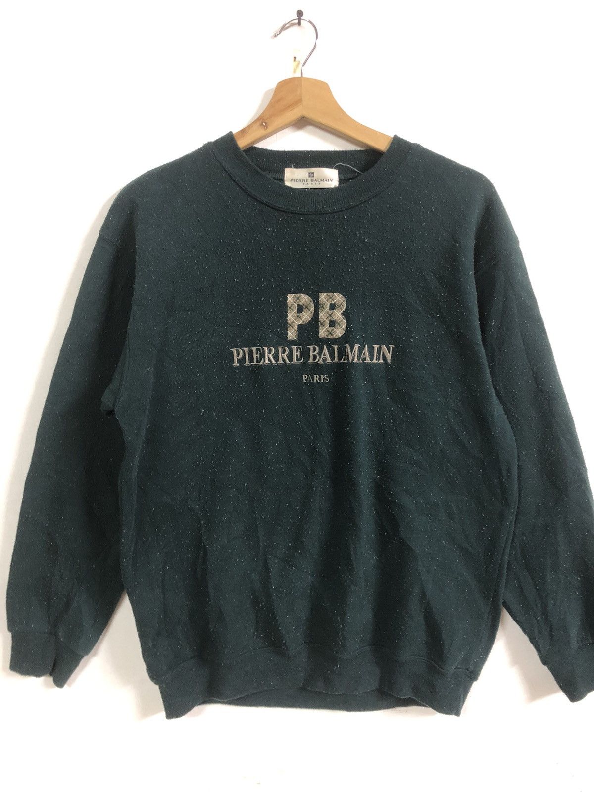 Pierre Balmain × Vintage Vintage Y2K Pierre Balmain Paris Sweatshirt Size US M / EU 48-50 / 2 - 4 Thumbnail
