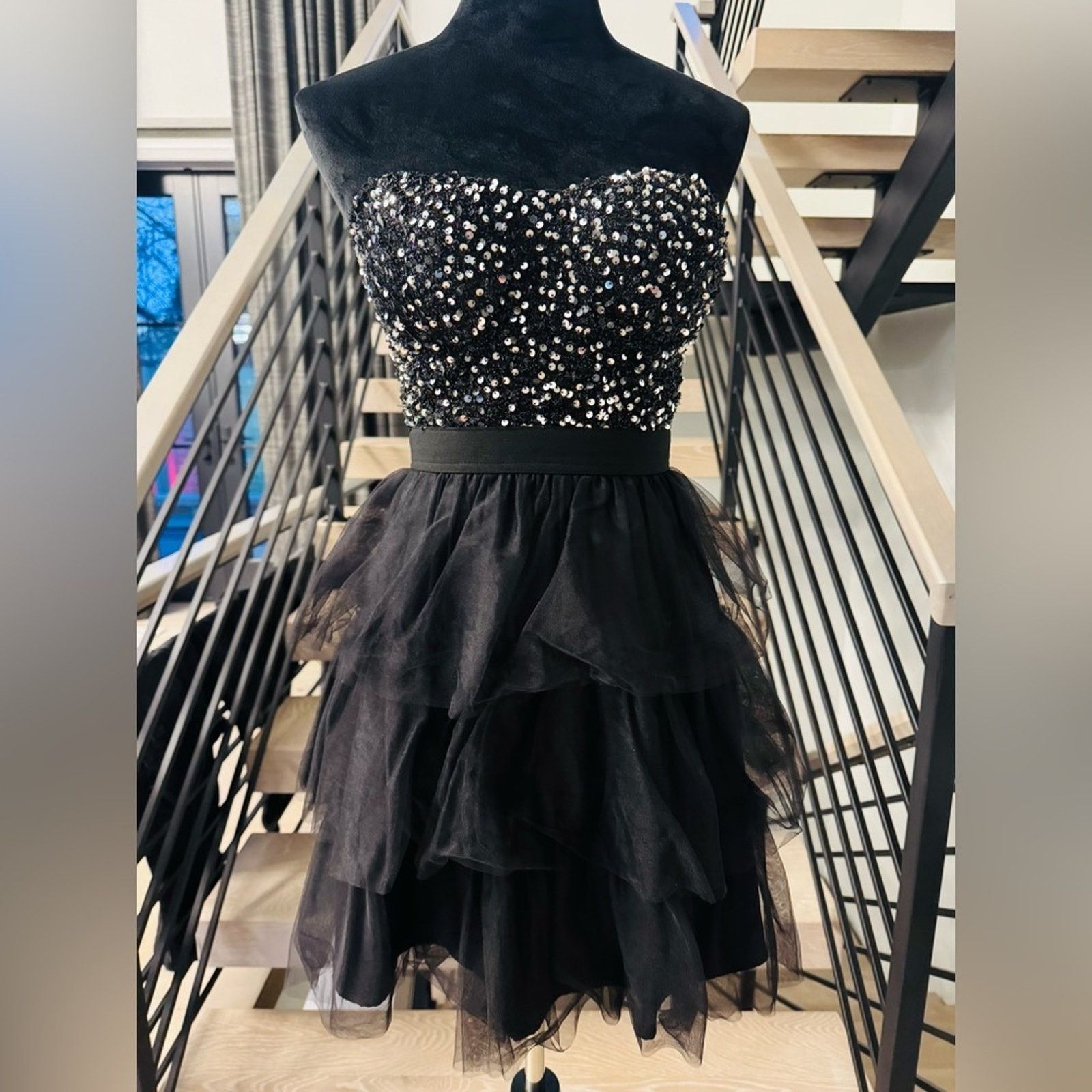 Other New Elegant Black Mesh Tulle Dress size XS Size XS / US 0-2 / IT 36-38 - 1 Thumbnail