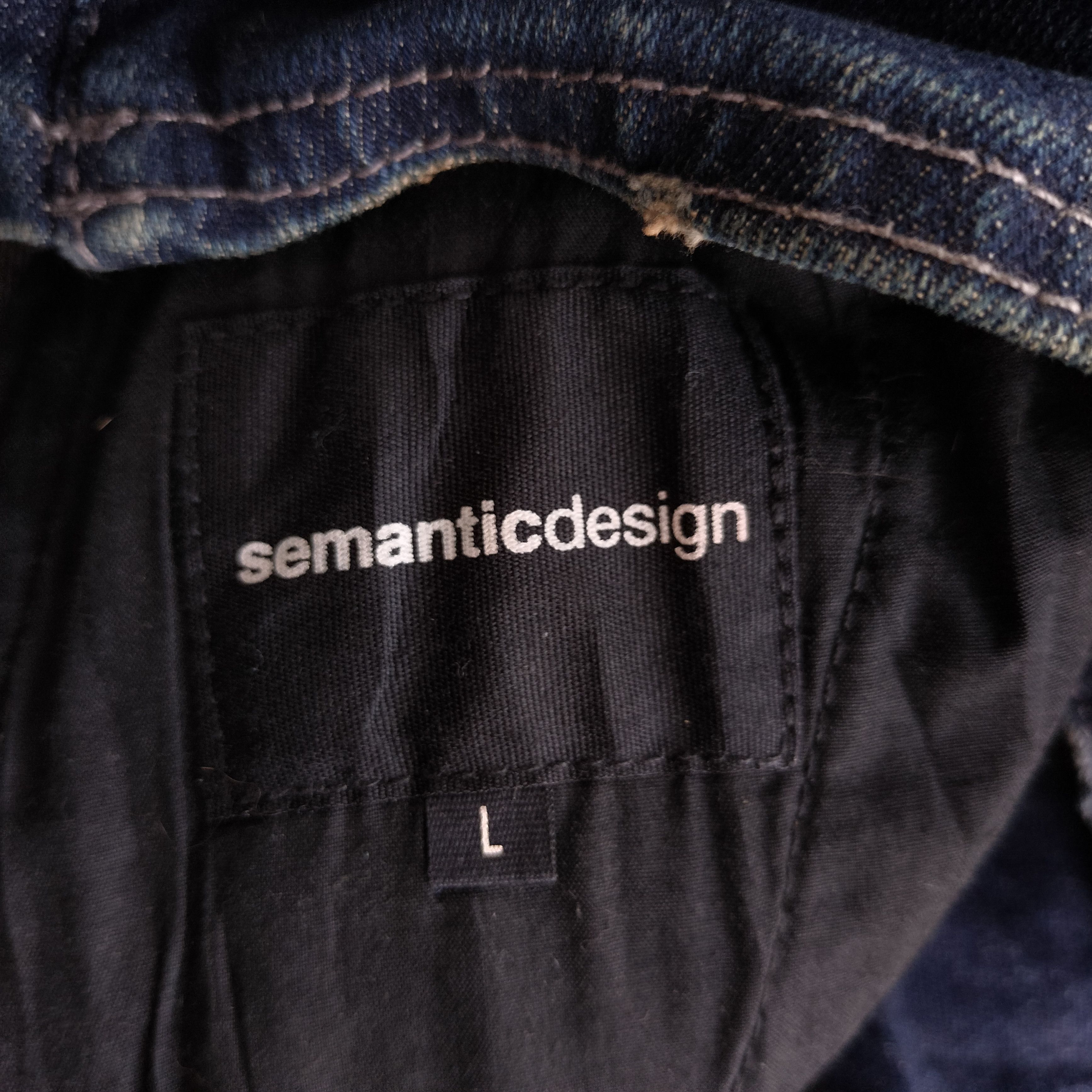 semanticdesign SemanticDesign rock double collar denim jacket Size US M / EU 48-50 / 2 - 6 Thumbnail