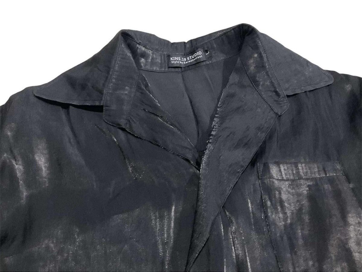 Hysteric Glamour × If Six Was Nine × Japanese Brand 🔥Y2K Japanese Gothic Black Sheer Shirt Size US XL / EU 56 / 4 - 3 Thumbnail