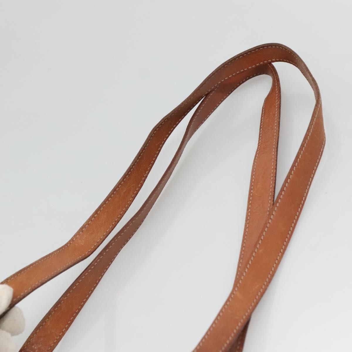 Celine CELINE Macadam Canvas Shoulder Bag Pvc Leather Brown Gold Size ONE SIZE - 8 Thumbnail