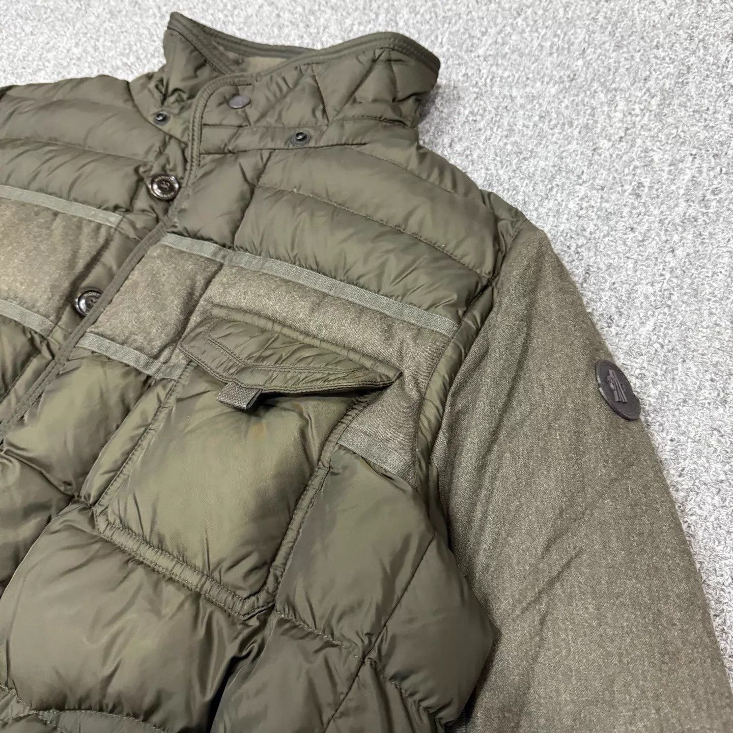 Moncler Moncler Green Flap Pocket Zip Down Jacket Size 3 95 New Size L / US 10 / IT 46 - 3 Thumbnail