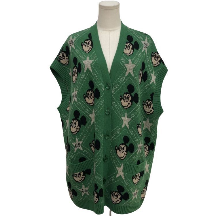 Gucci Gucci x Disney Mickey Star Knit Vest Size M Size US M / EU 48-50 / 2 - 1 Thumbnail
