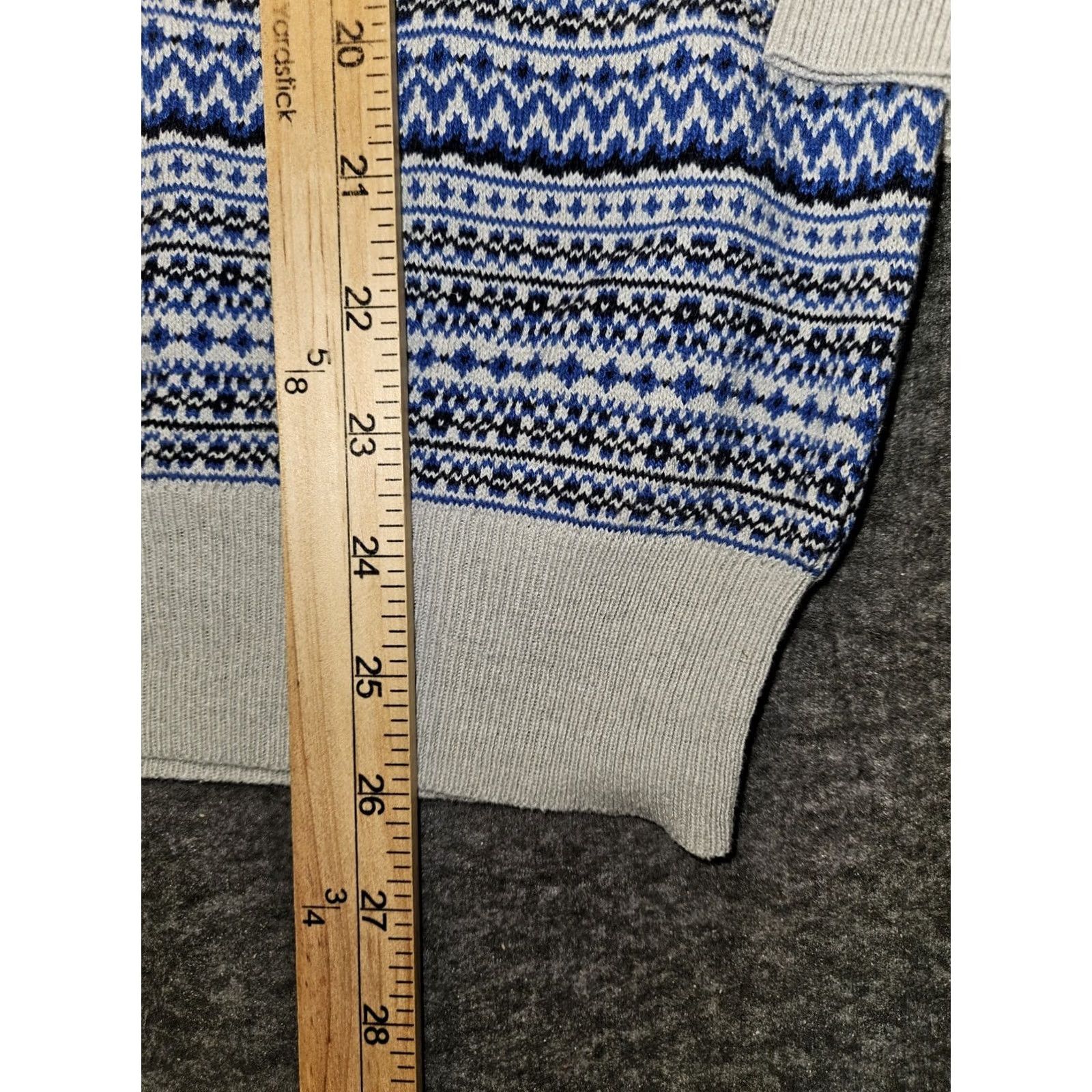 Topman Topman Sweater Men L Long Sleeve 1/2 Button Blue Lt Weight Classic Preppy Knit Pullover Lightweight Stretch Wool Mix Size US L / EU 52-54 / 3 - 5 Thumbnail