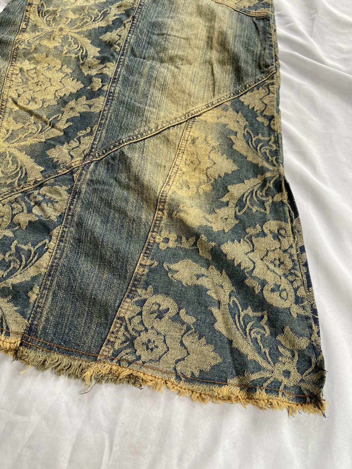 Japanese Brand JOYKA FLOWERS HANDMADE LONG SKIRT PANTS Size 28" / US 6 / IT 42 - 21 Thumbnail