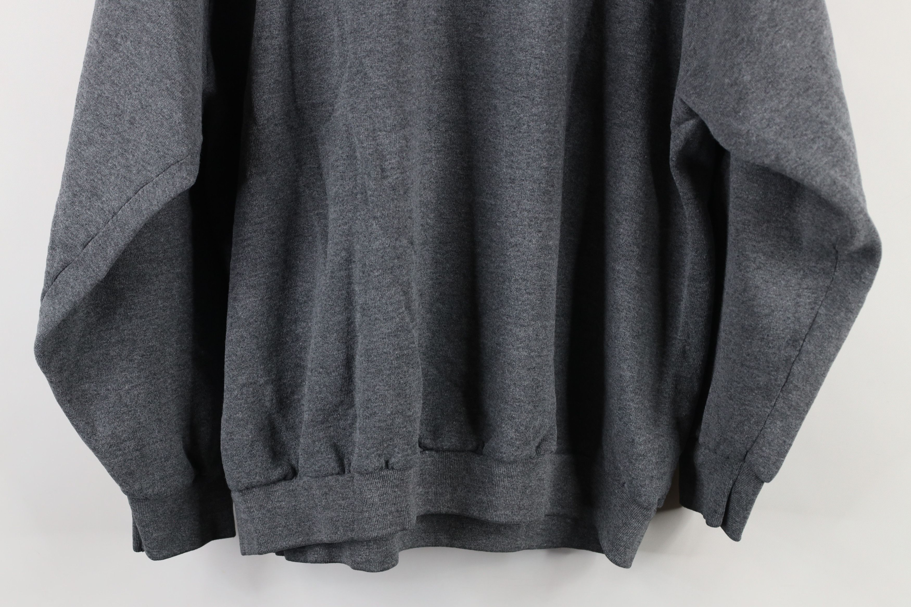 Vintage Vintage 90s Streetwear Crewneck Sweatshirt Heather Gray USA Size XL / US 12-14 / IT 48-50 - 9 Thumbnail
