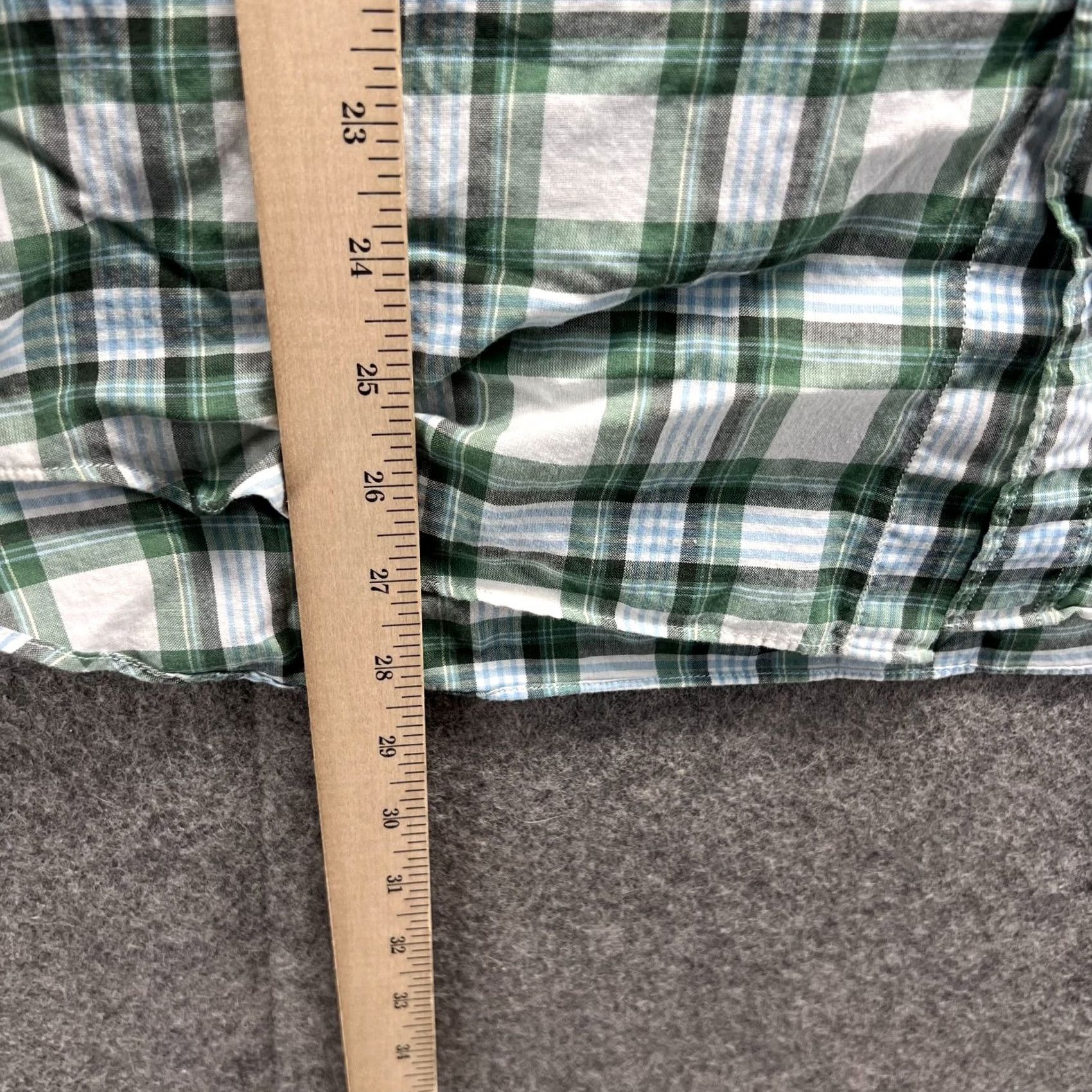 J.Crew VINTAGE J.CREW Shirt Men Small Green White Plaid Button-Down Casual Dress Tailored Wool? No, Cotton Size US S / EU 44-46 / 1 - 4 Thumbnail
