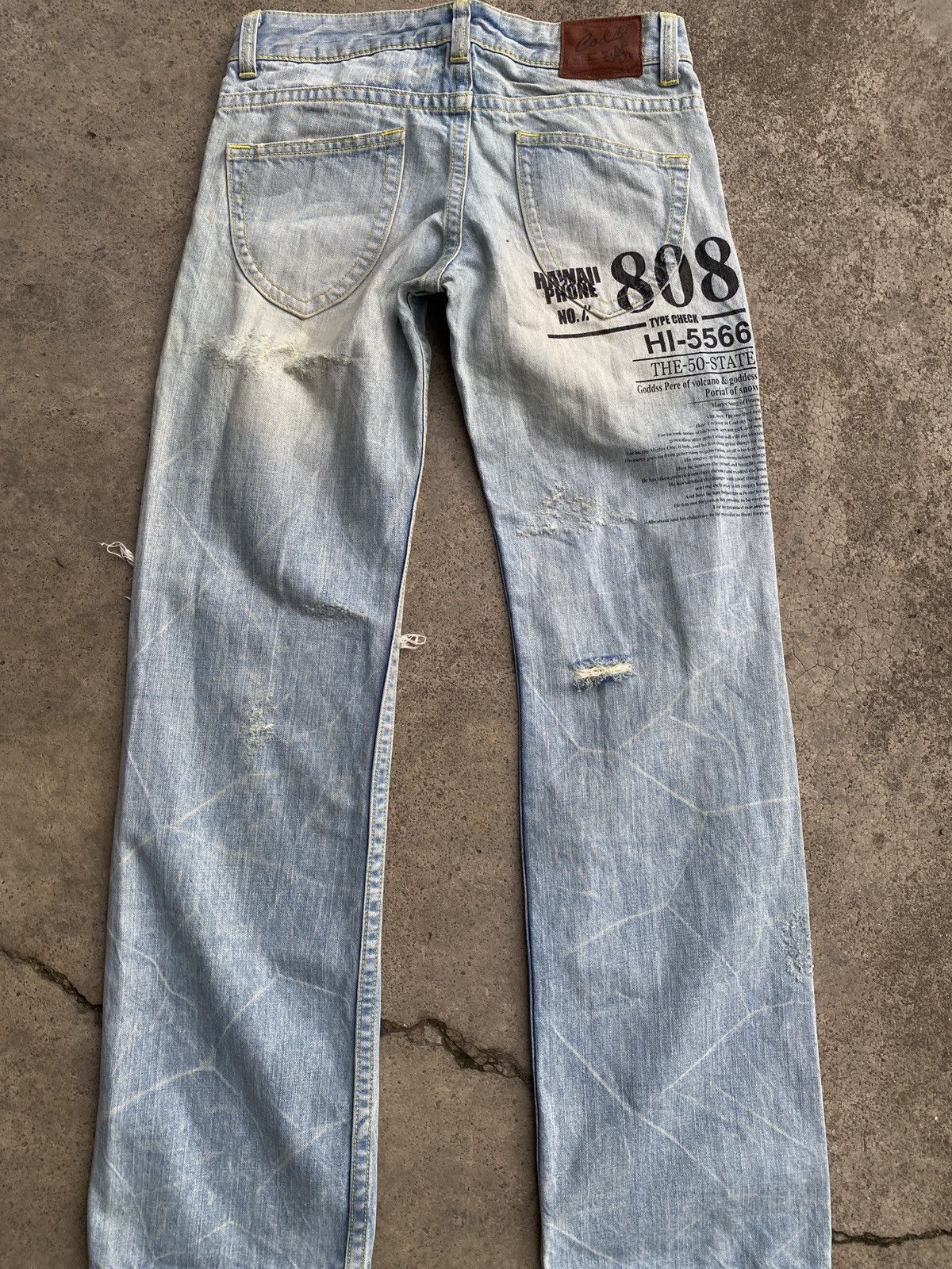If Six Was Nine × Japanese Brand × Vintage Vintage cold denim jeans Size 30" / US 8 / IT 44 - 12 Thumbnail