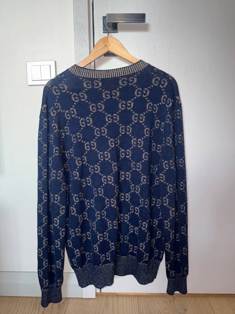 Gucci Gucci jacquard all-over print kni cardigan Size US L / EU 52-54 / 3 - 3 Thumbnail