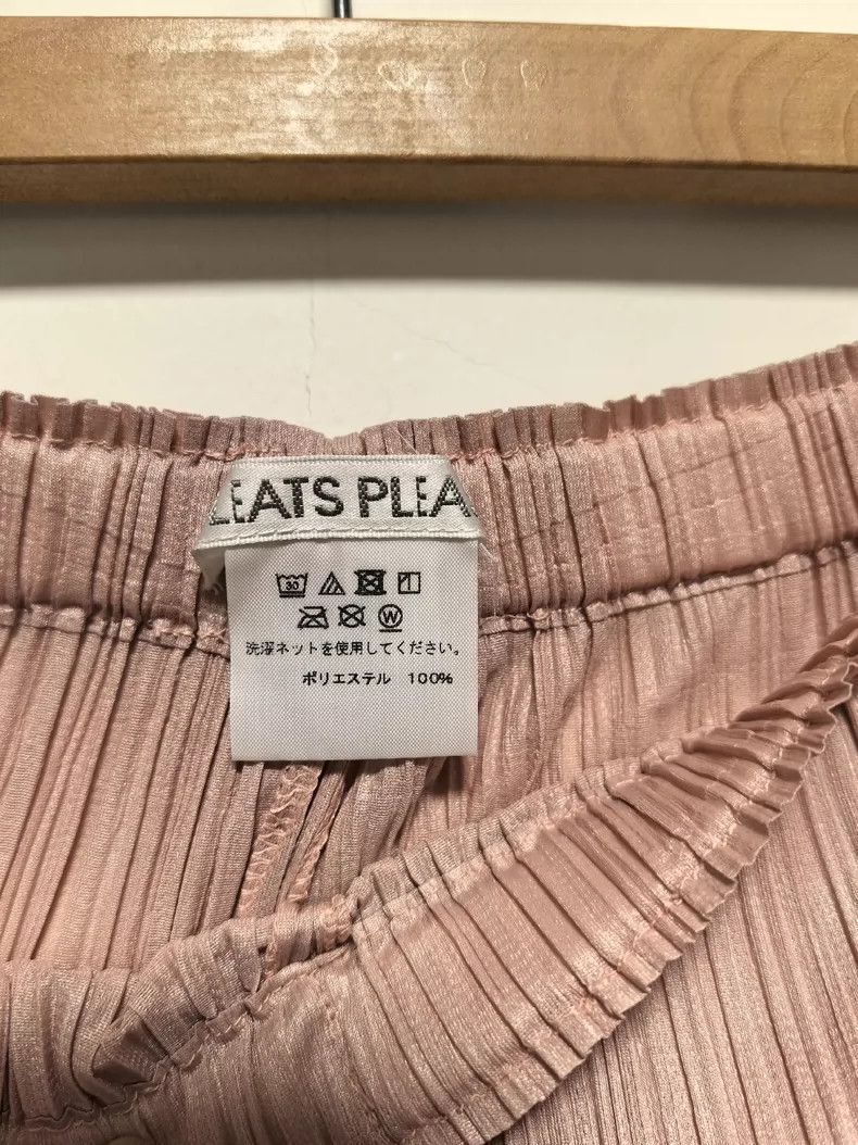 Issey Miyake Issey Miyake size:1 Cherry blossom pink pleated trousers Size 23" - 3 Thumbnail
