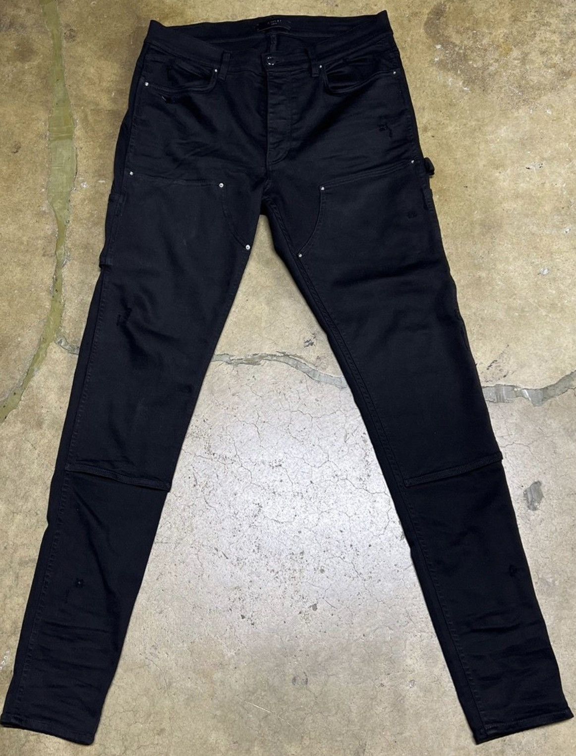 image of Amiri Black Carpenter Jeans, Men's (Size 33)