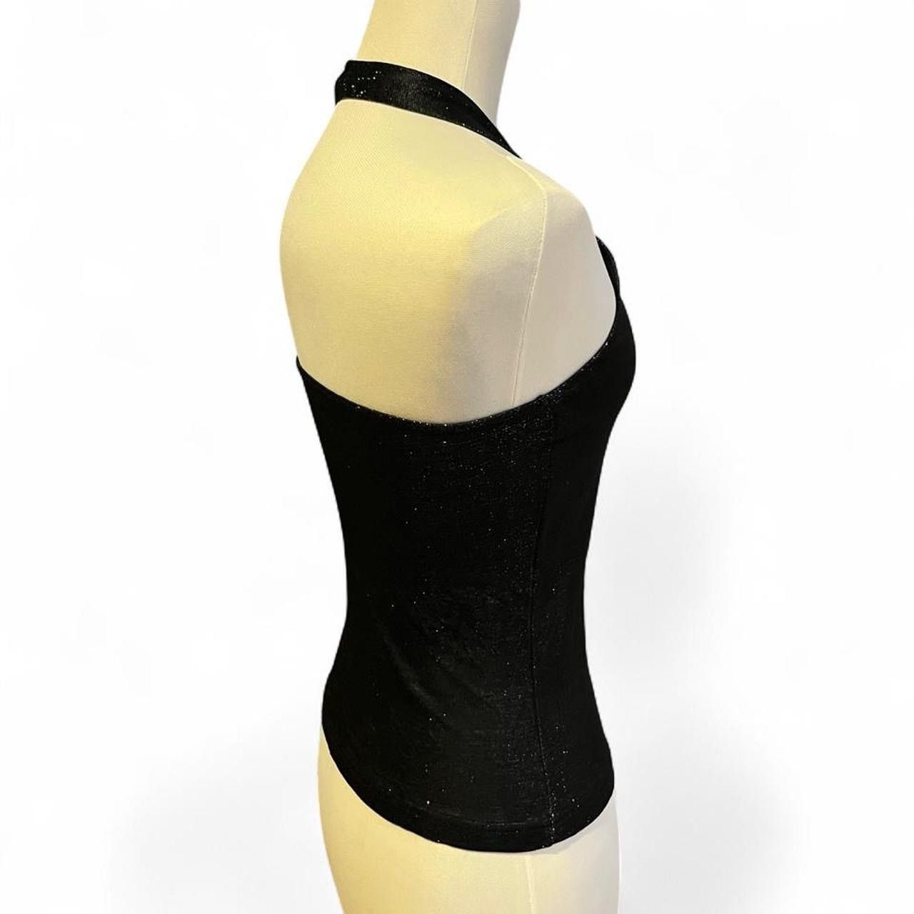 Other Y2K black boho Ibiza party halter neck top Size XS / US 0-2 / IT 36-38 - 5 Thumbnail