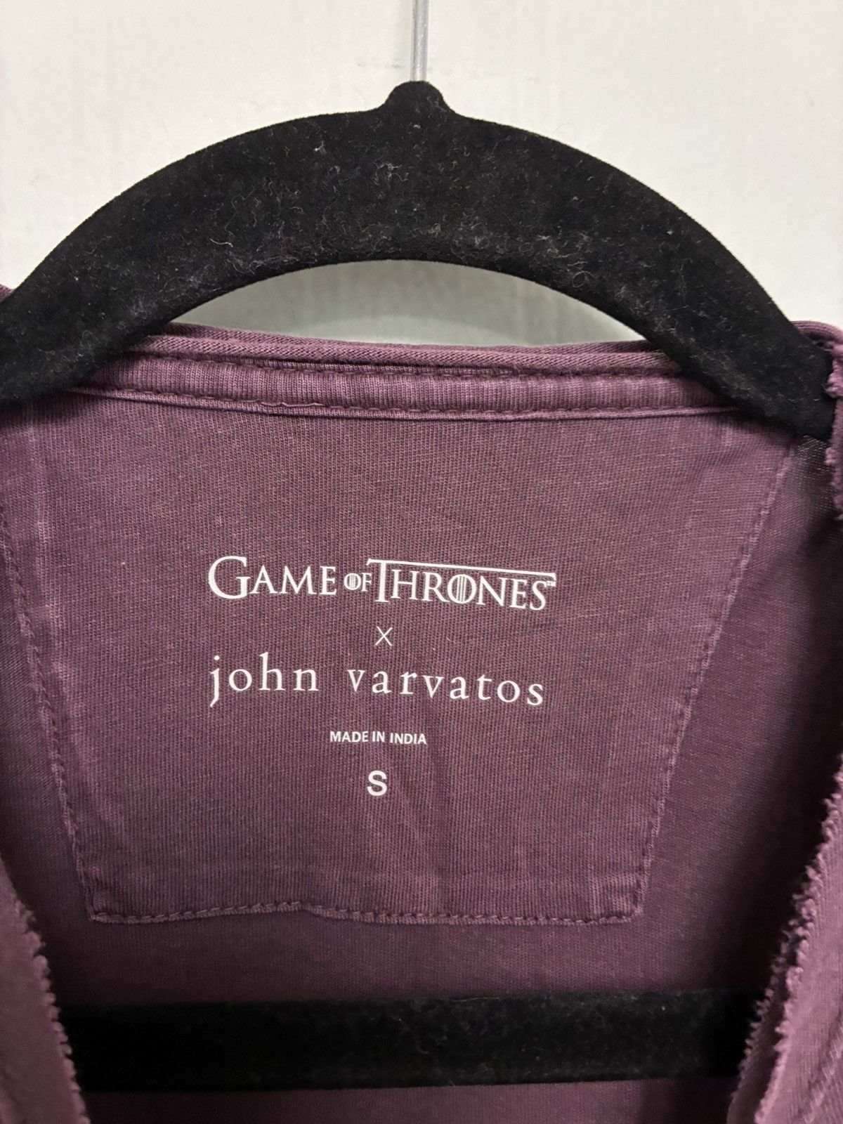 John Varvatos limited edition Game of thrones GOT tee Size US S / EU 44-46 / 1 - 4 Thumbnail