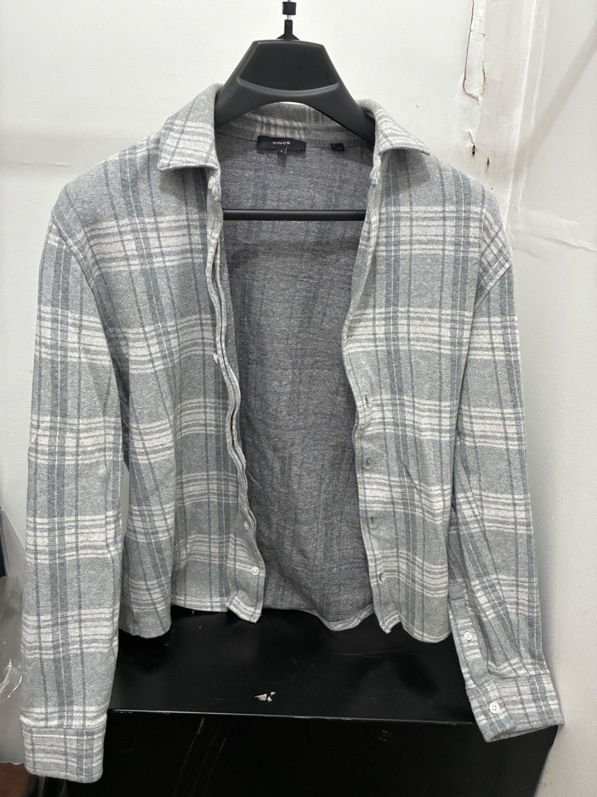 Vince Men's VINCE Plaid Cotton Flannel Classic Fit Size US M / EU 48-50 / 2 - 2 Thumbnail