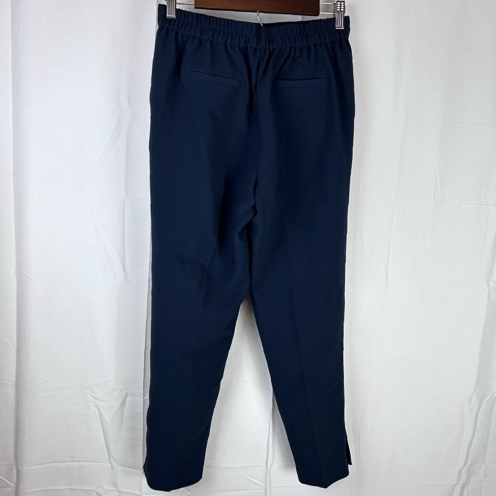 Anthropologie Anthropologie Copley Tapered Trousers Navy Blue Pants Pleated XS Extra Small Size 26" / US 2 / IT 38 - 6 Thumbnail