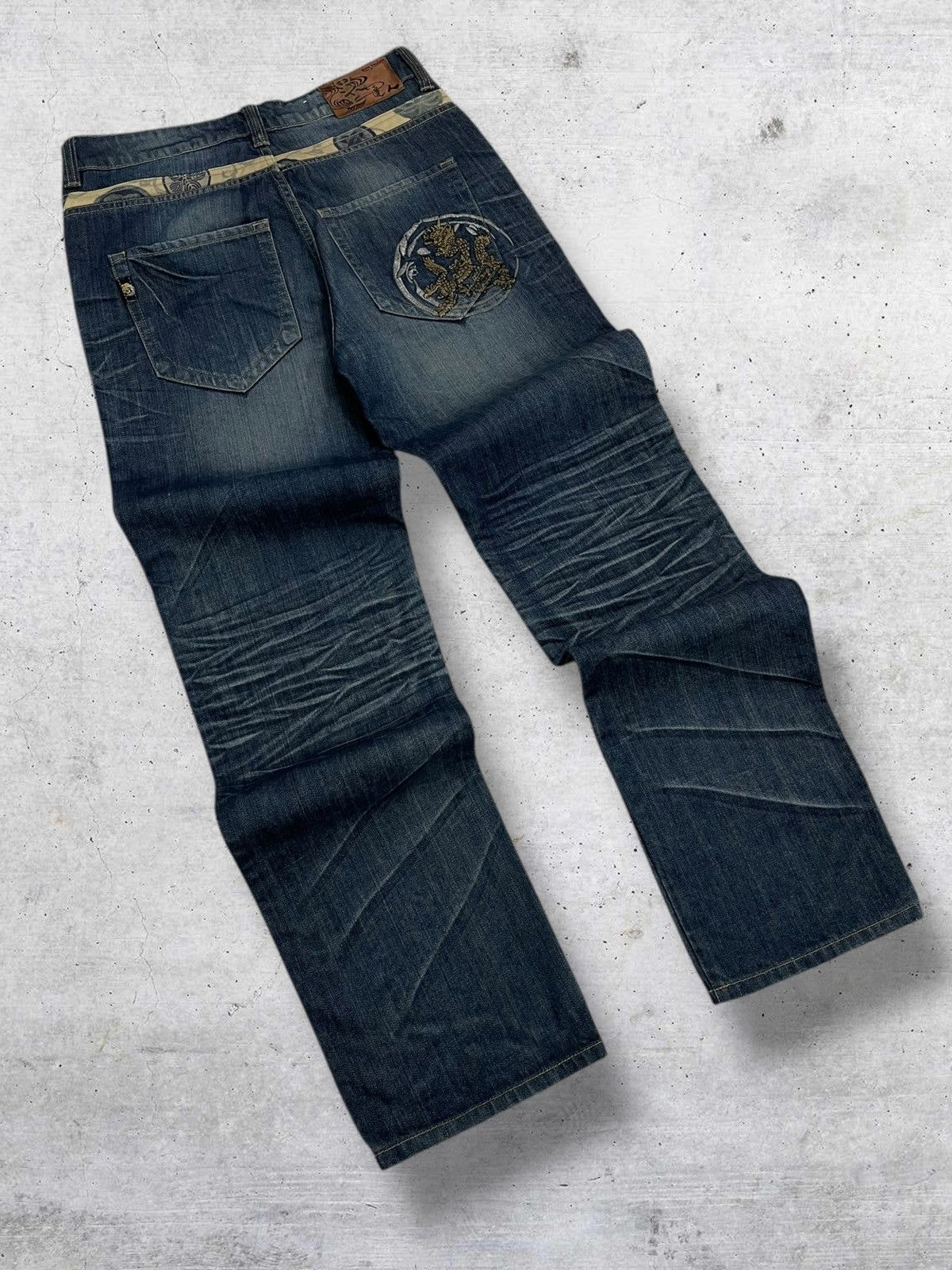 Tornado Mart VINTAGE OSAKA TRAIN TRADITIONAL CLASSIC RAW DISTRESSED DENIM Size US 30 / EU 46 - 10 Thumbnail