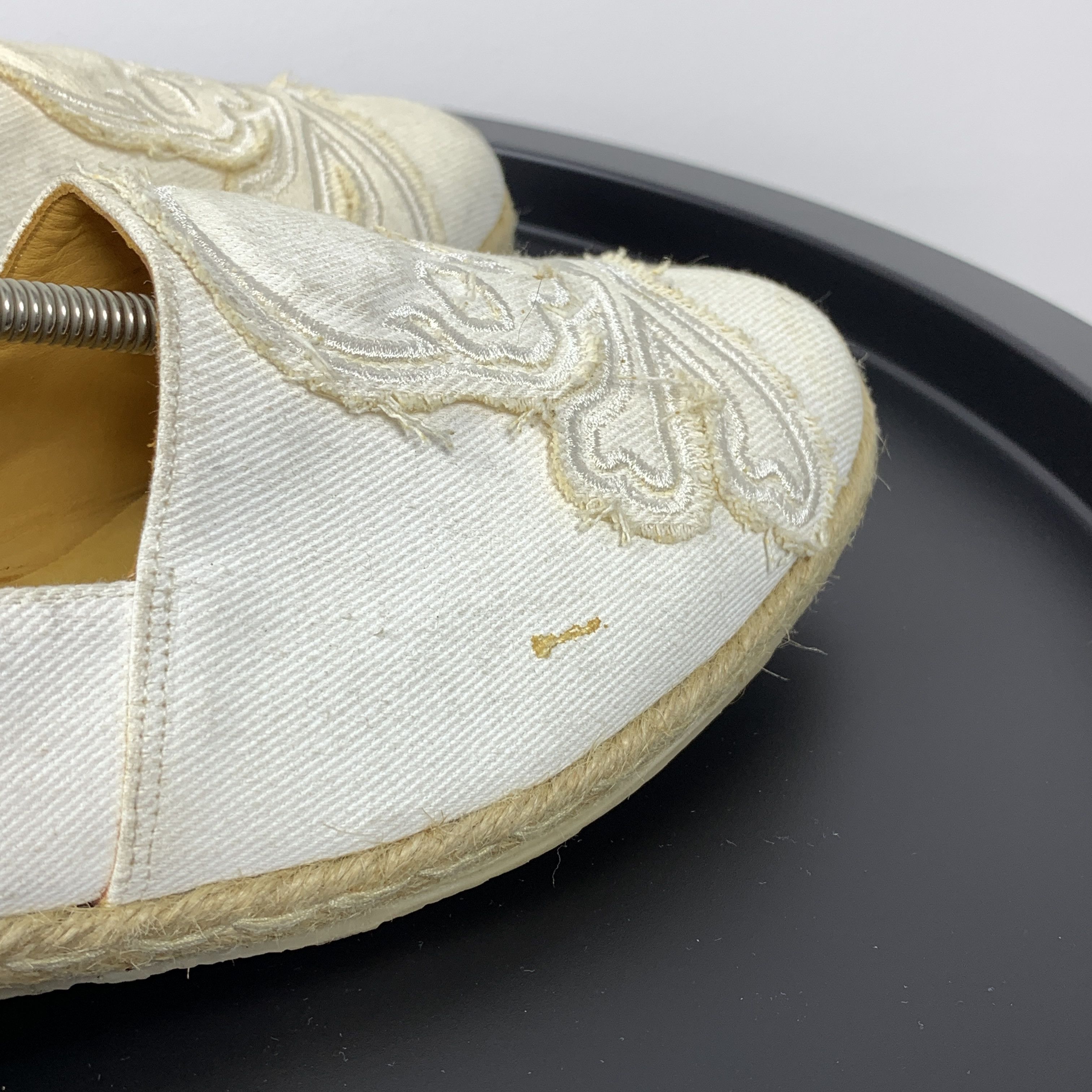 Philipp Plein Philipp Plein Skull White Espadrilles Low Top Loafers Shoes Size US 9.5 / EU 42-43 - 14 Thumbnail