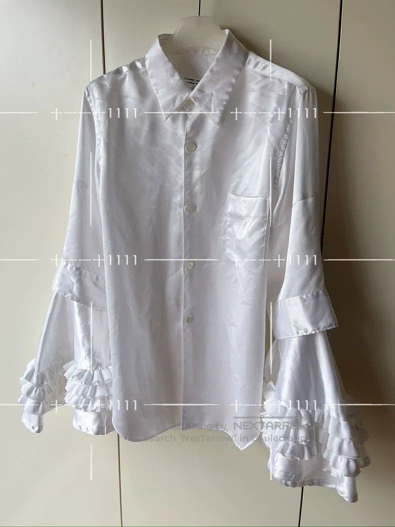 Comme des Garcons Comme Des Garcons Sleeve Gathered Polyester Shirt Size S / US 4 / IT 40 - 2 Thumbnail