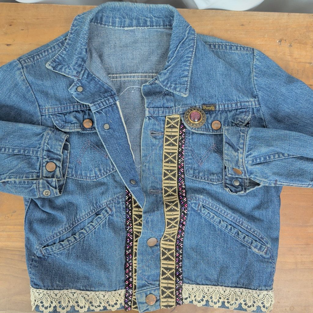 Wrangler Vintage Selvedge Denim Embellished Wrangler Jacket Size XS / US 0-2 / IT 36-38 - 1 Thumbnail