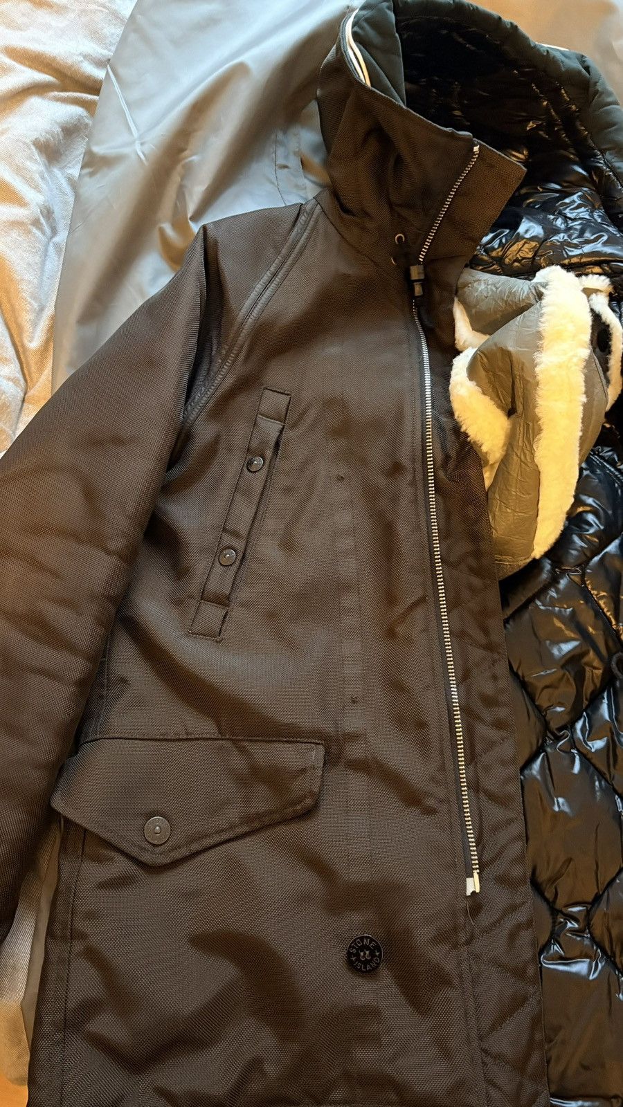 Stone Island Stone Island 2010 Oxford Nylon Parka Jacket Size M Size US M / EU 48-50 / 2 - 15 Thumbnail