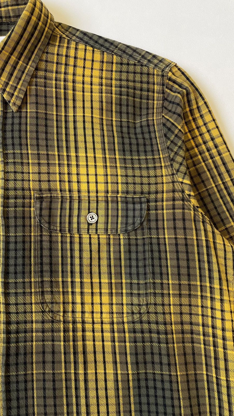 Our Legacy Yellow/Black Check Utility Boxy Shirt Size US L / EU 52-54 / 3 - 4 Thumbnail
