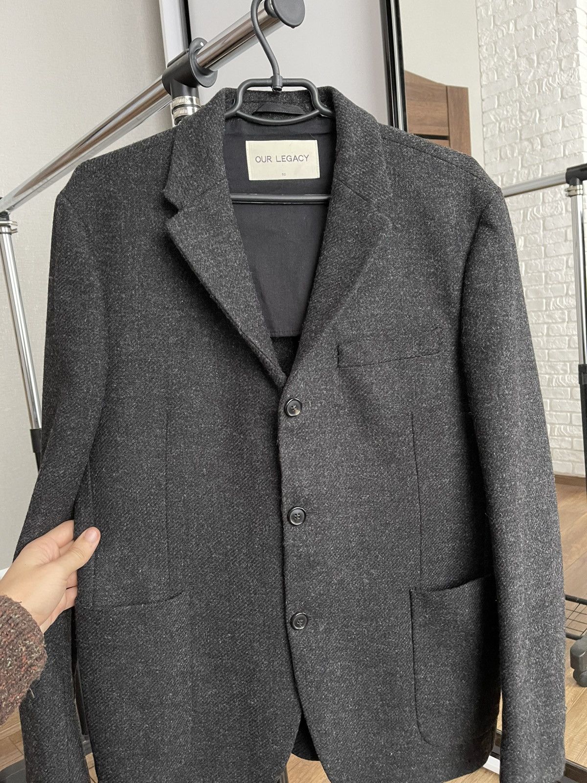 Our Legacy AW14 Our Legacy Wool Shetland Blazer Coat Jacket Size 50R - 7 Thumbnail