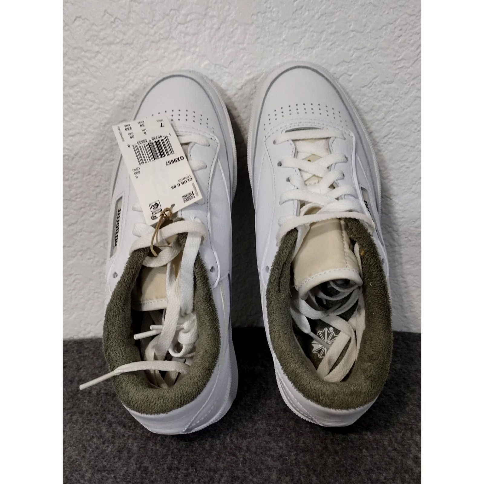 Reebok REEBOK Club C 85 JJJJound White Olive Tennis GX9657 Size 7 US New with a Box Size US 6 / EU 39 - 5 Thumbnail