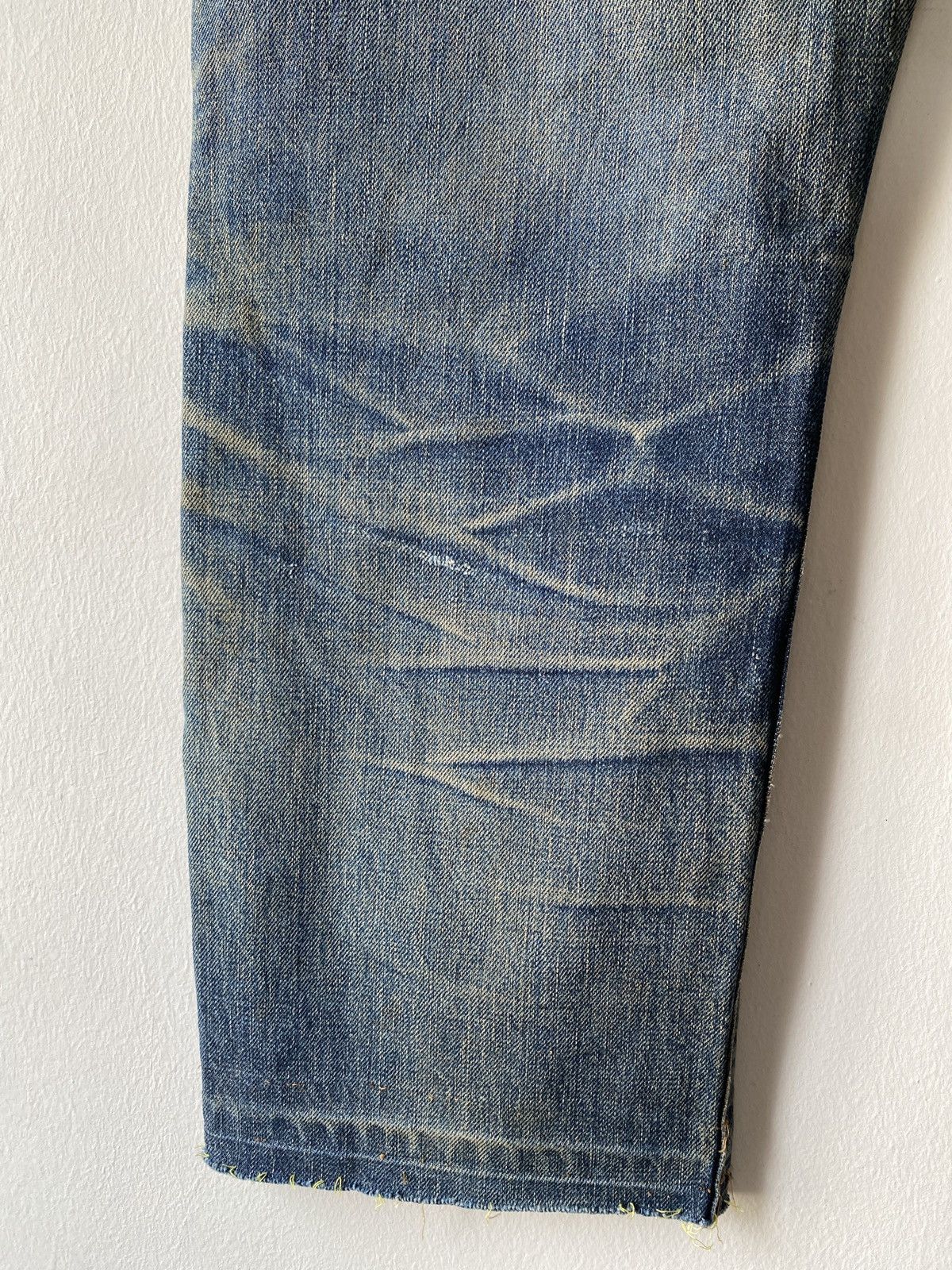 Levi's Vintage Levi’s 502XX Selvedge Rusty Distressed Denim Size US 33 - 13 Thumbnail