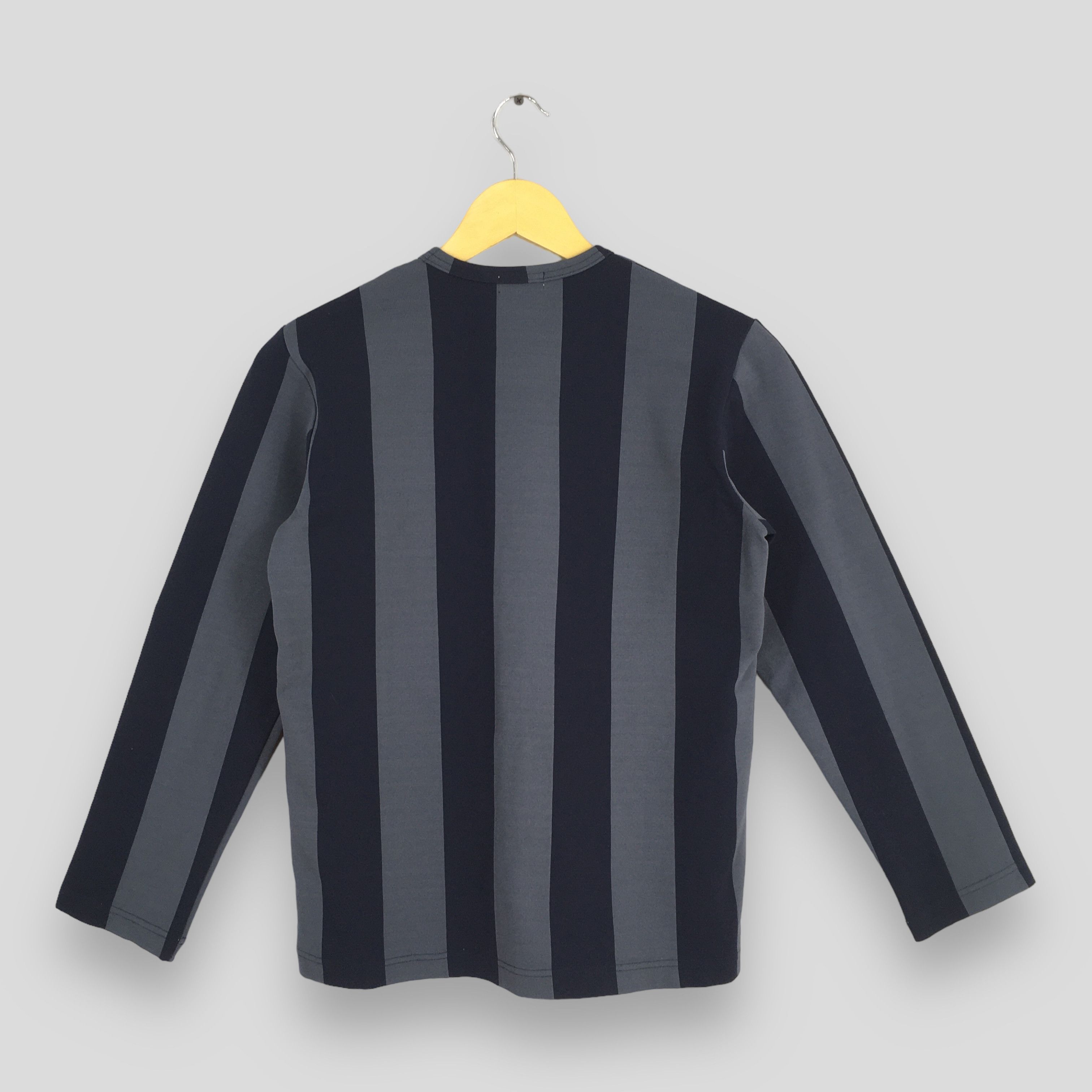 Comme des Garcons Comme Des Garcons Stripes Black Gray T shirt XSmall Size US XS / EU 42 / 0 - 7 Thumbnail