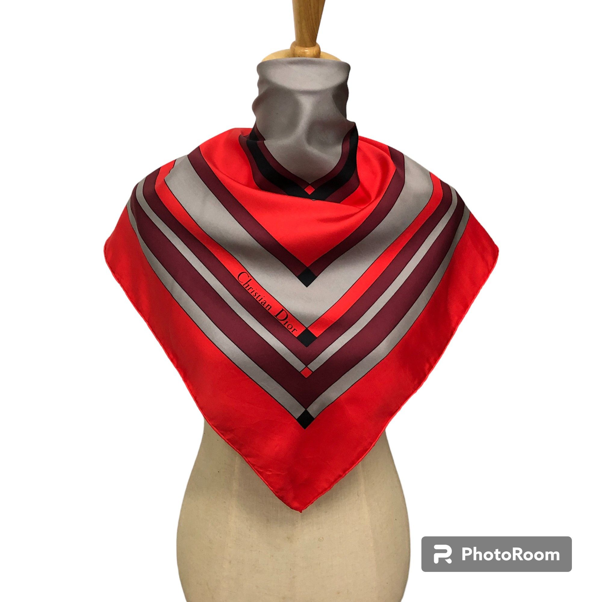Christian Dior Hand Rolled Silk Scarf M1160